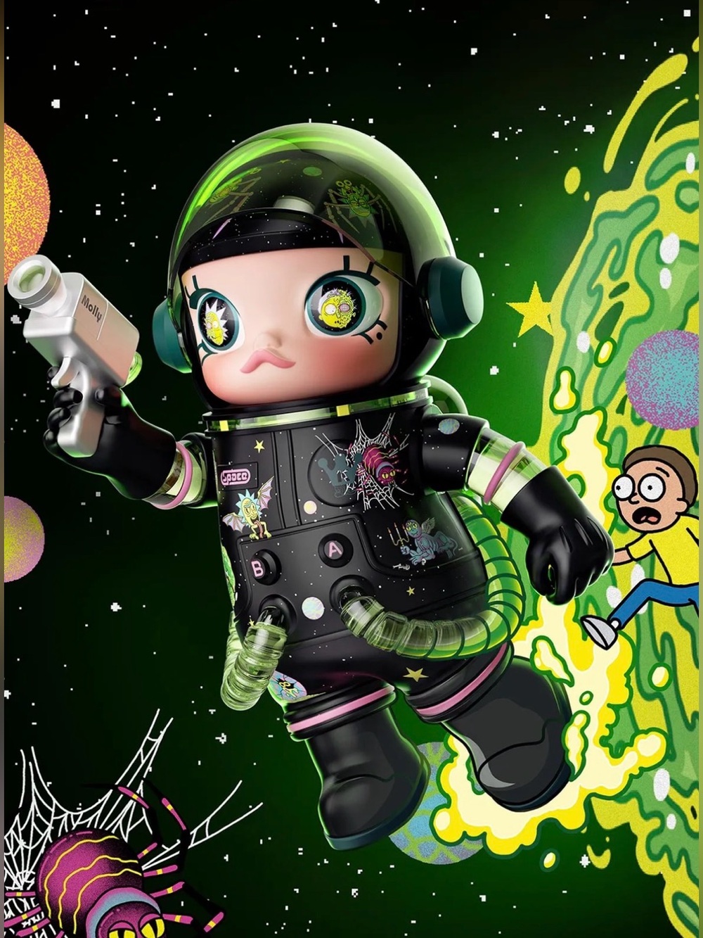Space Molly 400% Rick & Morty NIB